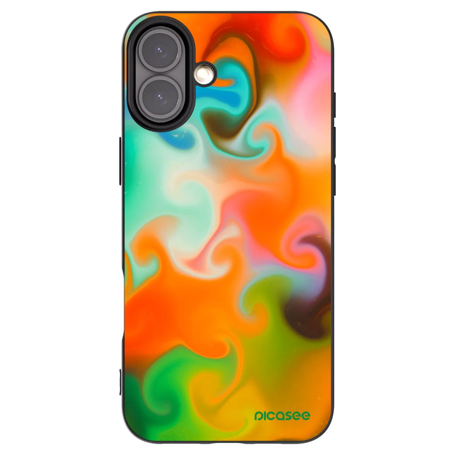 Picasee fekete szilikon tok az alábbi mobiltelefonokra Apple iPhone 16 Plus - Juice