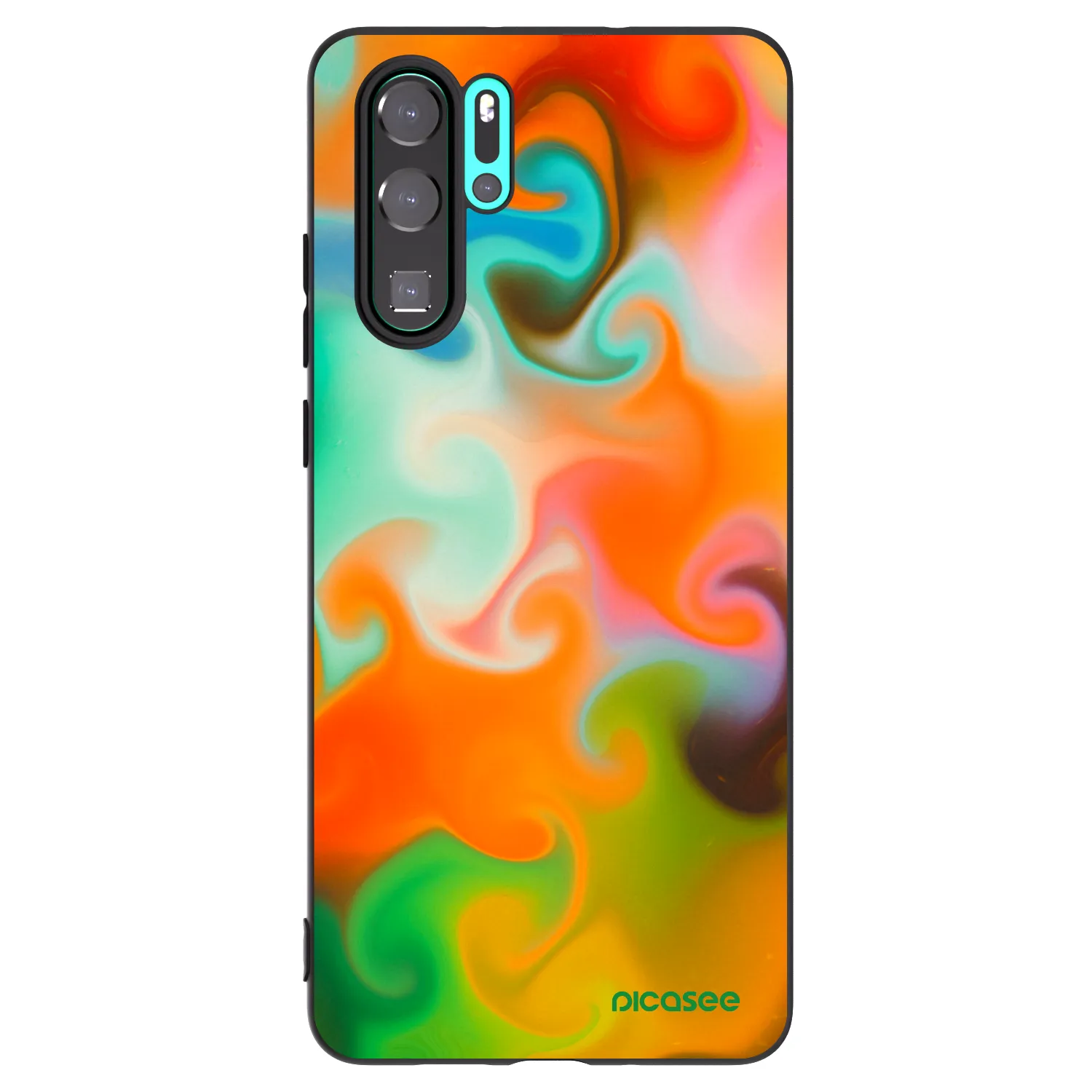 Picasee fekete szilikon tok az alábbi mobiltelefonokra Huawei P30 Pro - Juice