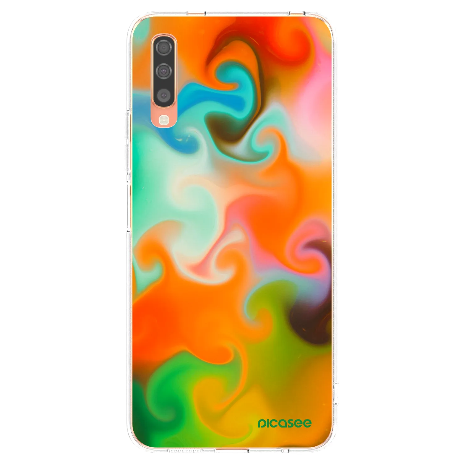 Picasee átlátszó szilikon tok az alábbi mobiltelefonokra Samsung Galaxy A70 A705F - Juice