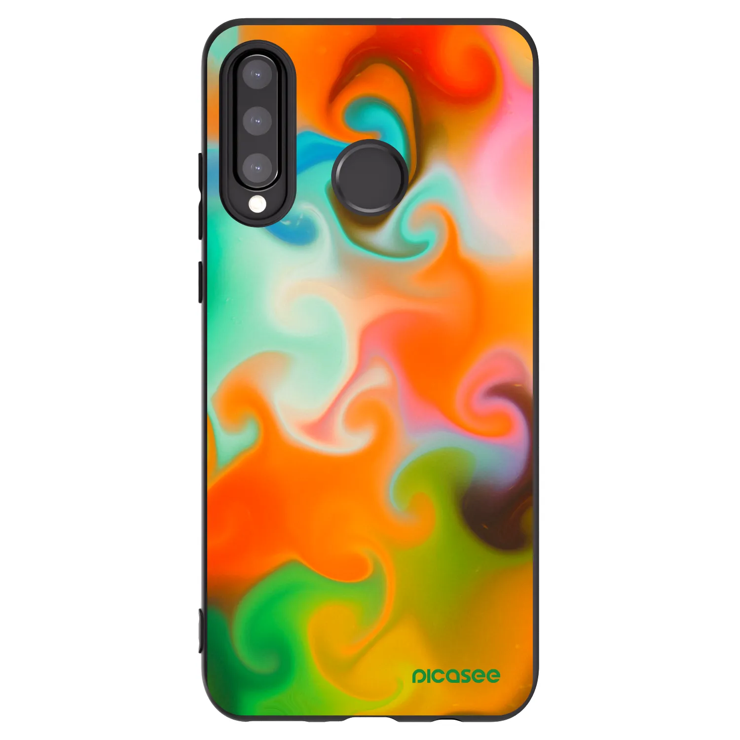 Picasee fekete szilikon tok az alábbi mobiltelefonokra Huawei P30 Lite - Juice