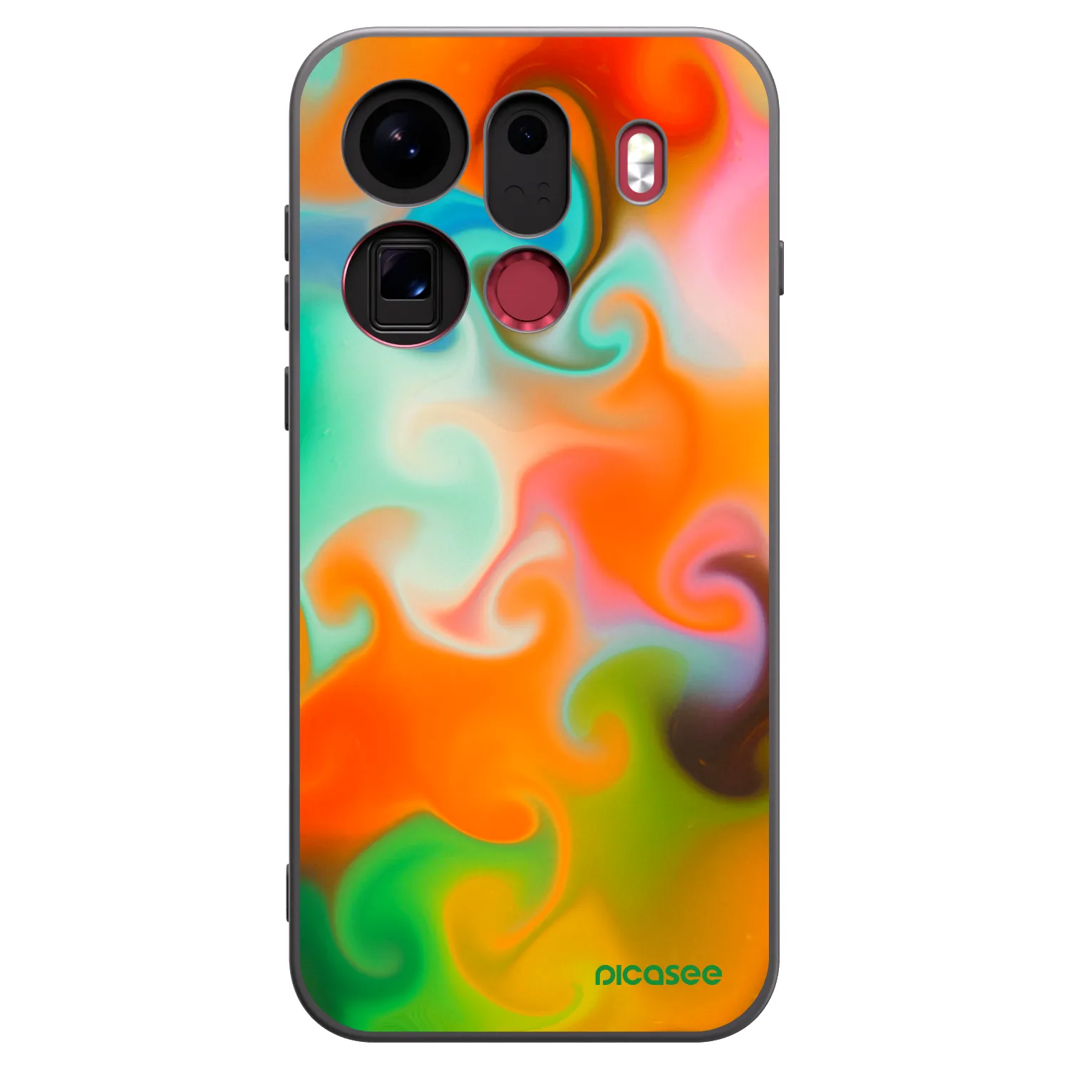 Picasee fekete szilikon tok az alábbi mobiltelefonokra OPPO Find X9 Pro - Juice