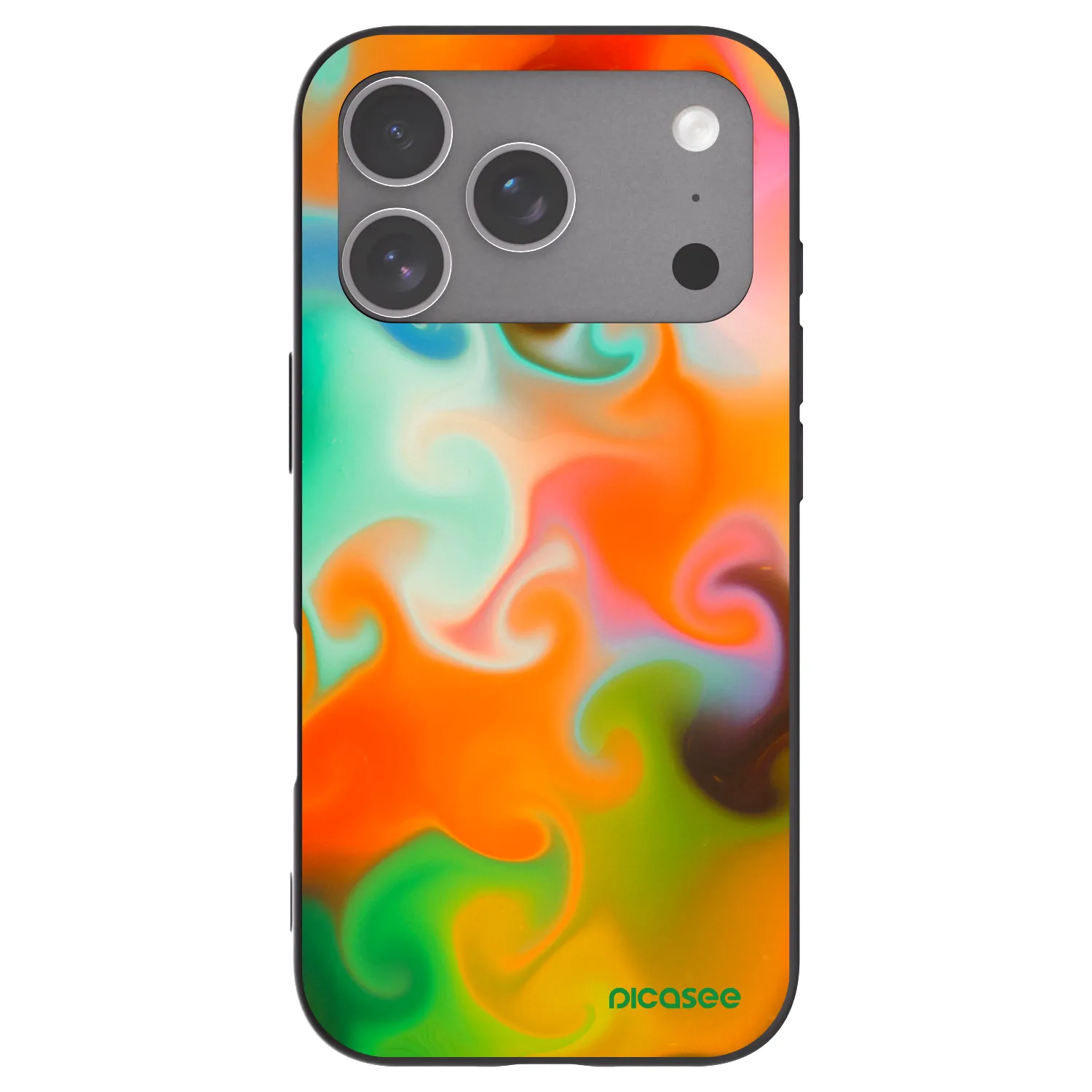 Picasee fekete szilikon tok az alábbi mobiltelefonokra Apple iPhone 18 Pro - Juice