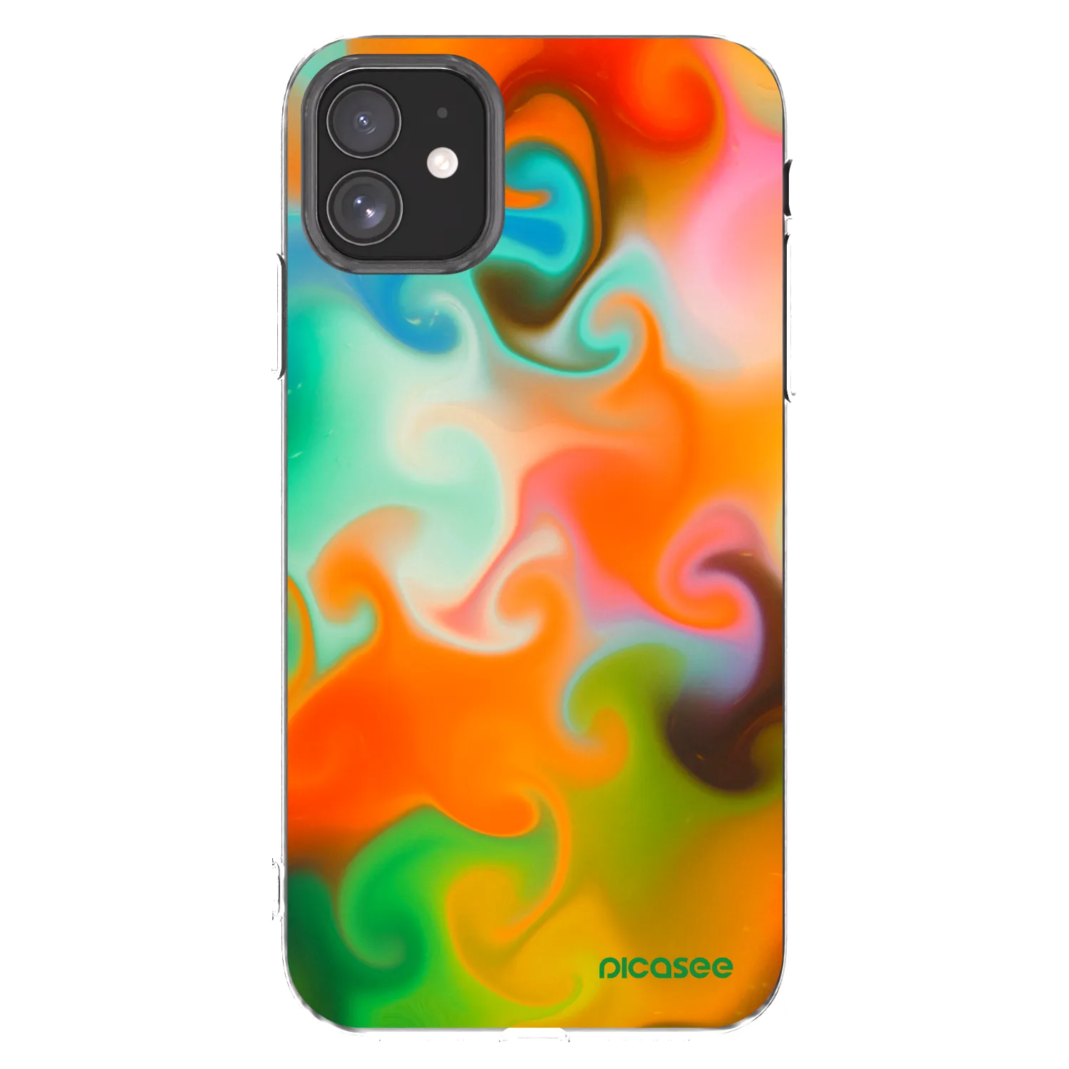Picasee átlátszó szilikon tok az alábbi mobiltelefonokra Apple iPhone 11 - Juice