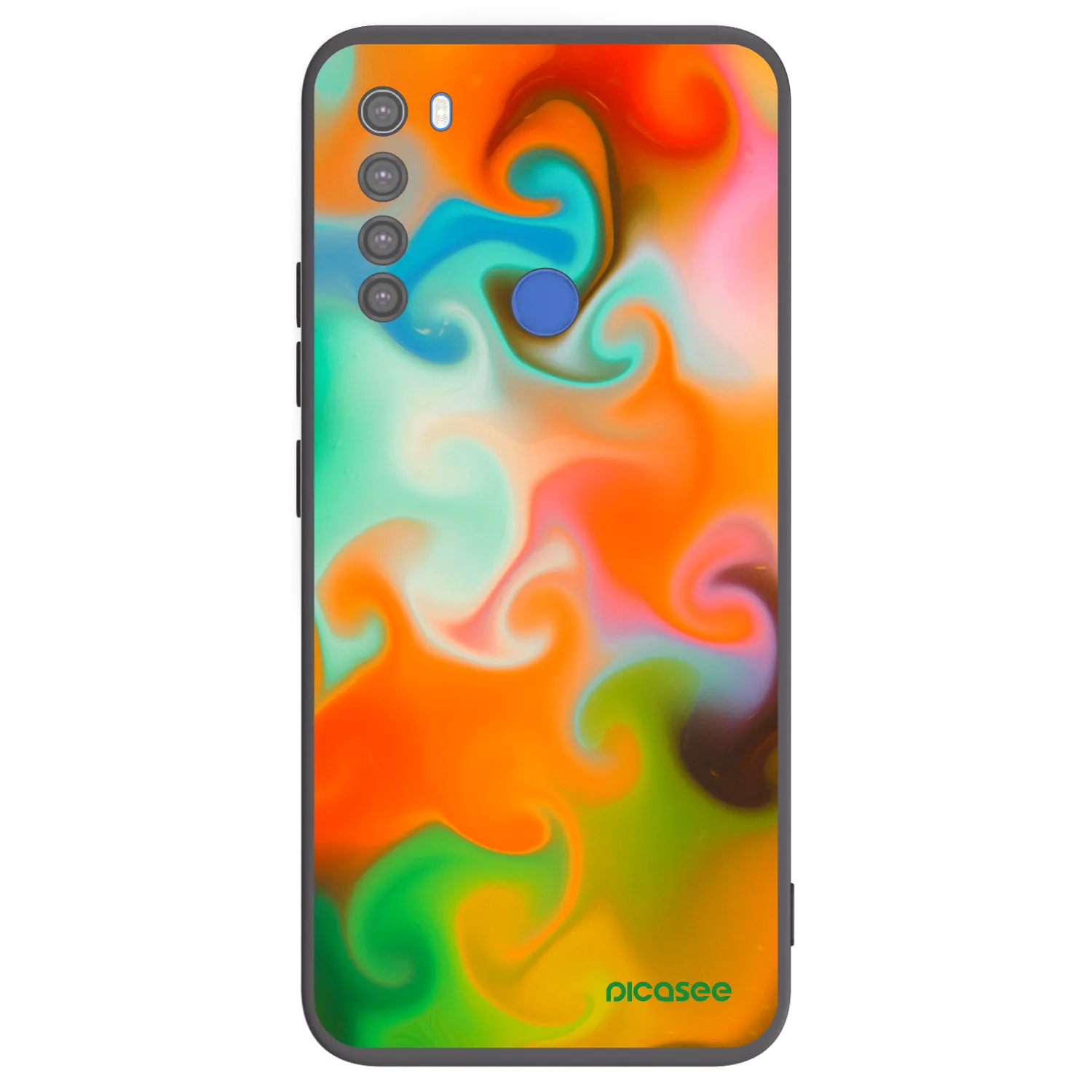 Picasee fekete szilikon tok az alábbi mobiltelefonokra Xiaomi Redmi Note 8T - Juice