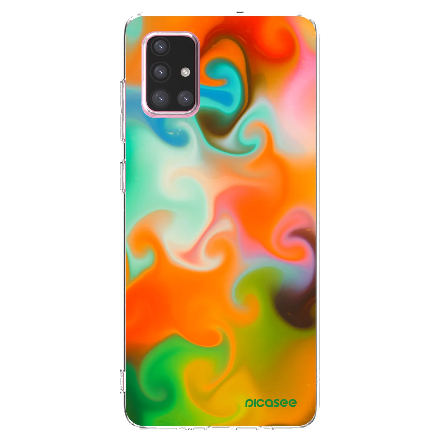 Picasee átlátszó szilikon tok az alábbi mobiltelefonokra Samsung Galaxy A71 A715F - Juice