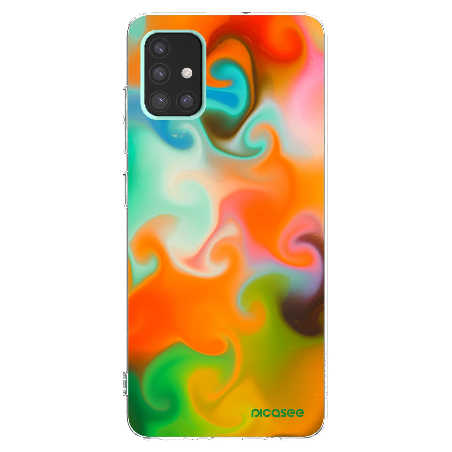 Picasee átlátszó szilikon tok az alábbi mobiltelefonokra Samsung Galaxy A51 A515F - Juice