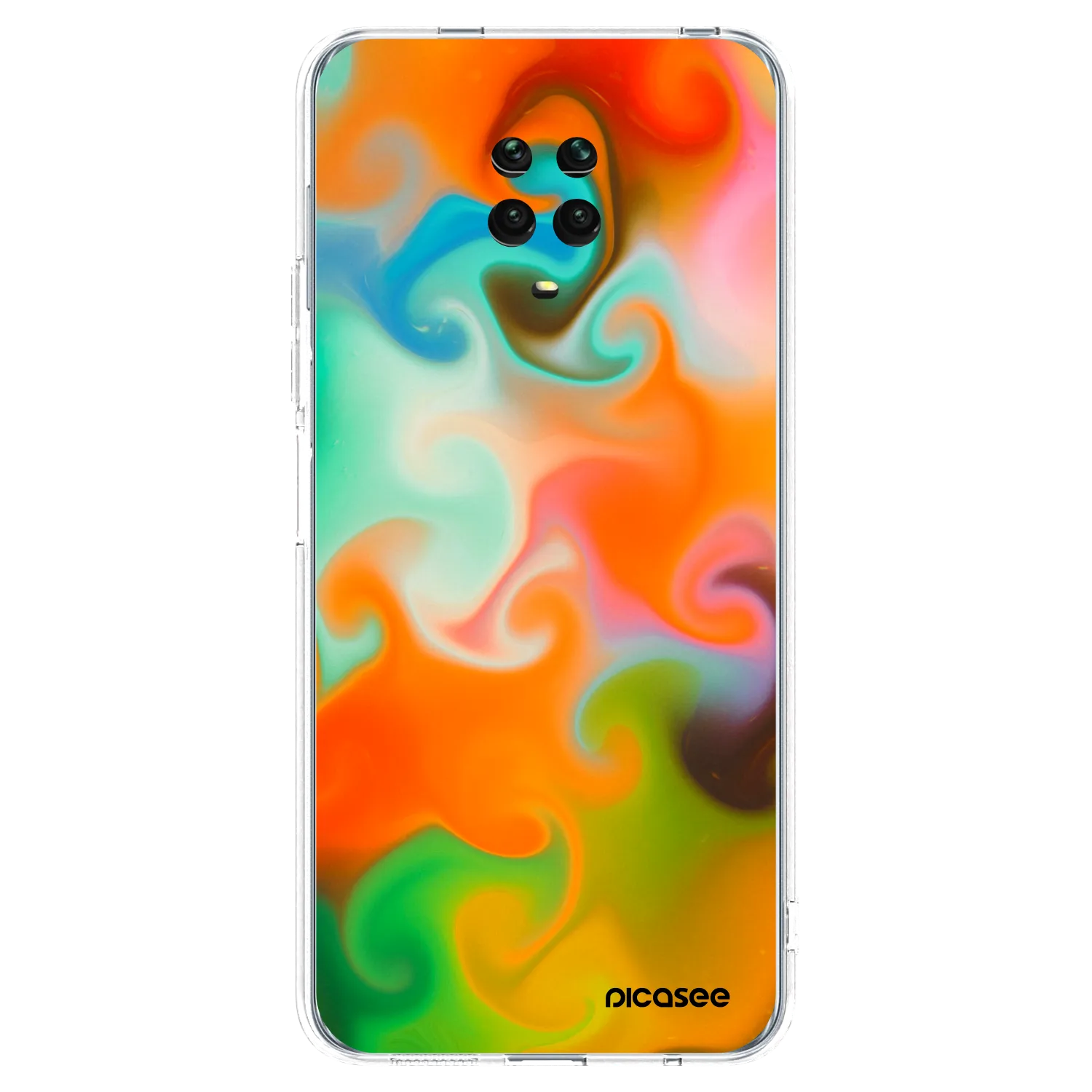 Picasee átlátszó szilikon tok az alábbi mobiltelefonokra Xiaomi Redmi Note 9S - Juice