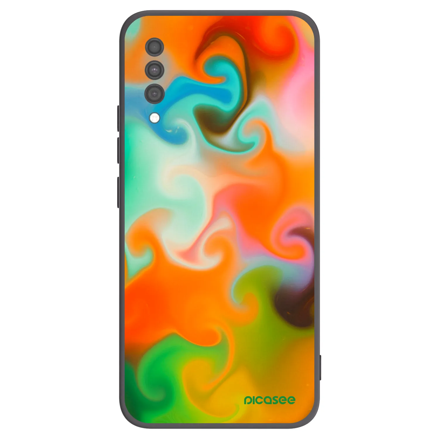 Picasee fekete szilikon tok az alábbi mobiltelefonokra Samsung Galaxy A30s A307F - Juice