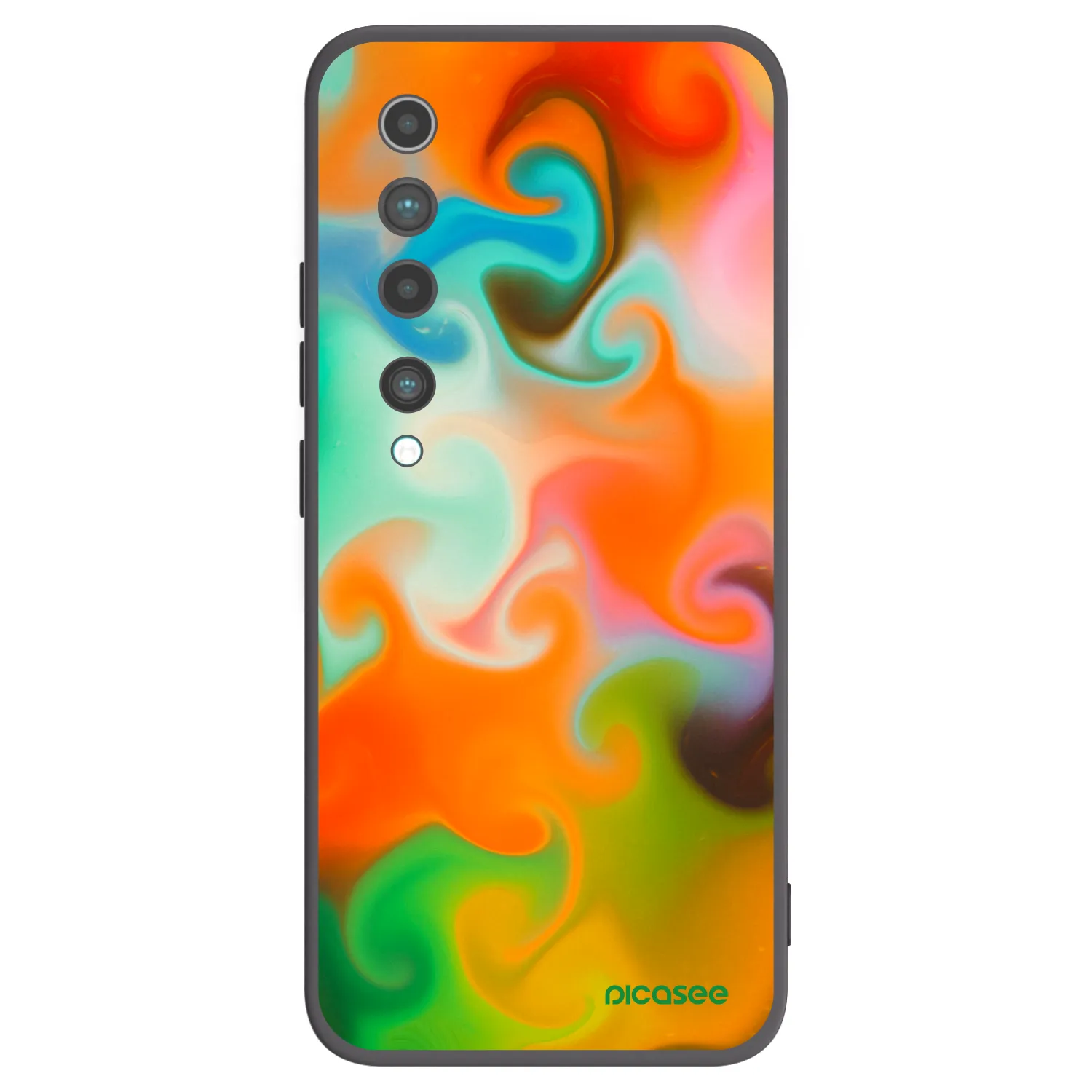 Picasee fekete szilikon tok az alábbi mobiltelefonokra Xiaomi Mi 10 - Juice