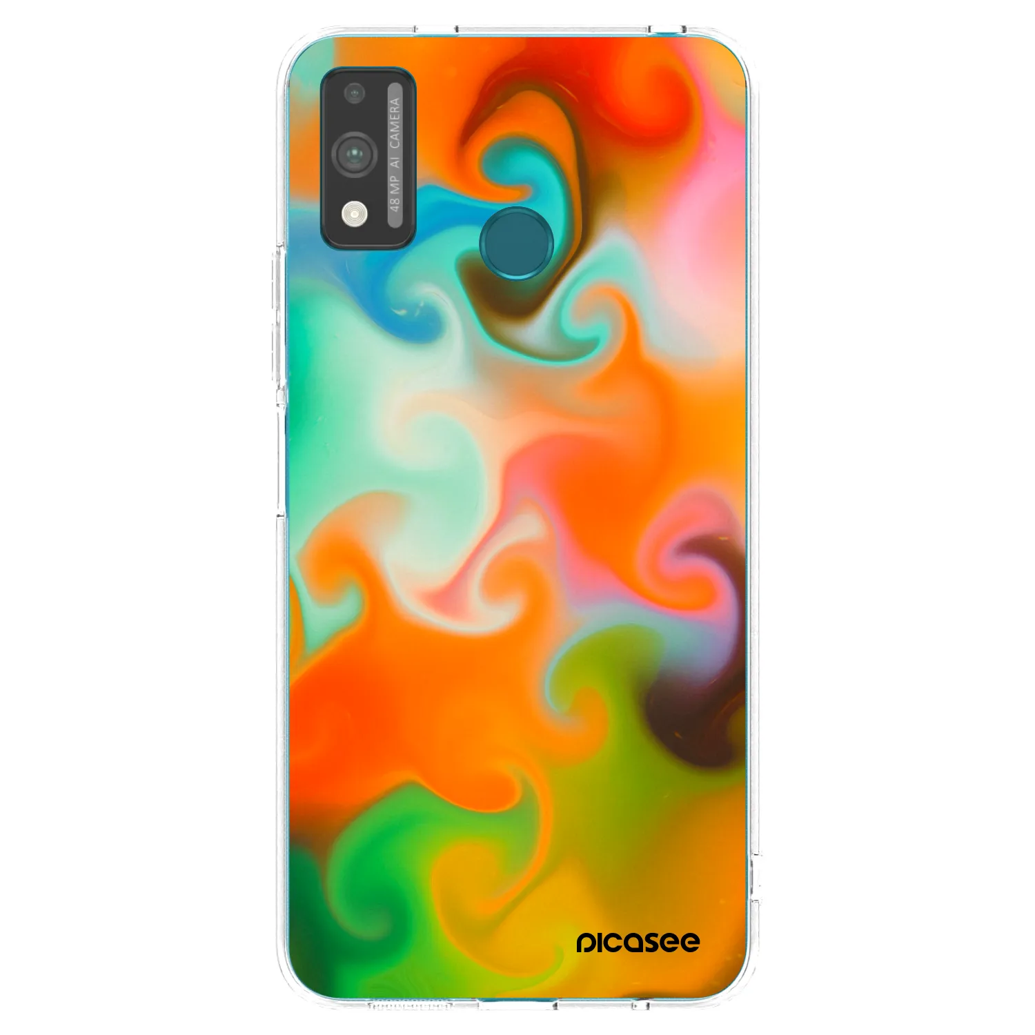 Picasee átlátszó szilikon tok az alábbi mobiltelefonokra Honor 9X Lite - Juice