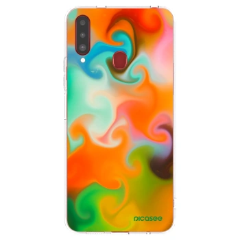 Picasee átlátszó szilikon tok az alábbi mobiltelefonokra Samsung Galaxy A20s - Juice