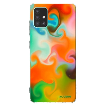 Picasee átlátszó szilikon tok az alábbi mobiltelefonokra Samsung Galaxy M51 M515F - Juice