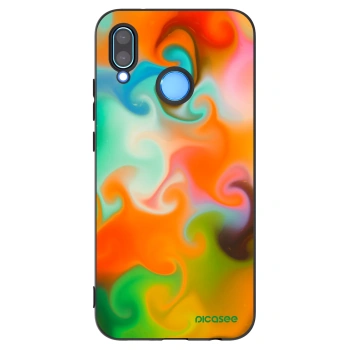 Picasee fekete szilikon tok az alábbi mobiltelefonokra Huawei P20 Lite - Juice
