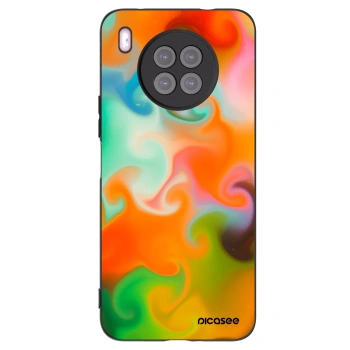 Picasee fekete szilikon tok az alábbi mobiltelefonokra Huawei Nova 8i - Juice