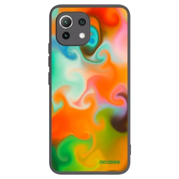 Picasee fekete szilikon tok az alábbi mobiltelefonokra Xiaomi 11 Lite 5G NE - Juice