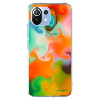 Picasee átlátszó szilikon tok az alábbi mobiltelefonokra Xiaomi 11 Lite 5G NE - Juice