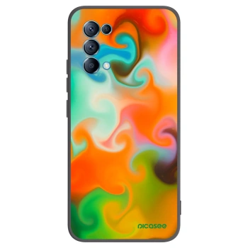 Picasee fekete szilikon tok az alábbi mobiltelefonokra OPPO Reno 5 5G - Juice