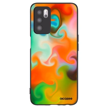 Picasee fekete szilikon tok az alábbi mobiltelefonokra OPPO A16s - Juice