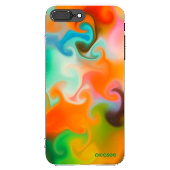 Picasee átlátszó szilikon tok az alábbi mobiltelefonokra Apple iPhone 8 Plus - Juice
