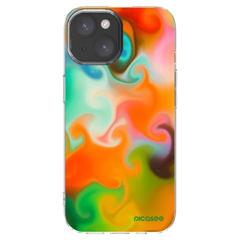 Picasee átlátszó szilikon tok az alábbi mobiltelefonokra Apple iPhone 15 - Juice