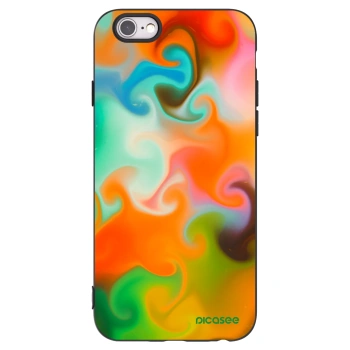 Picasee fekete szilikon tok az alábbi mobiltelefonokra Apple iPhone 6/6S - Juice
