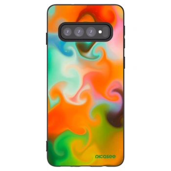 Picasee fekete szilikon tok az alábbi mobiltelefonokra Samsung Galaxy S10 G973 - Juice