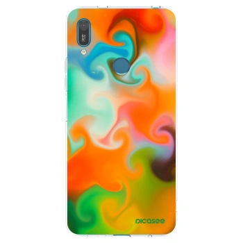 Picasee átlátszó szilikon tok az alábbi mobiltelefonokra Huawei Y7 2019 - Juice