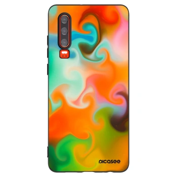 Picasee fekete szilikon tok az alábbi mobiltelefonokra Huawei P30 - Juice