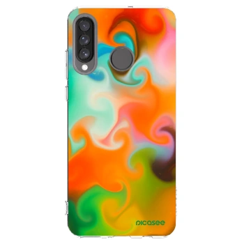 Picasee átlátszó szilikon tok az alábbi mobiltelefonokra Huawei P30 Lite - Juice