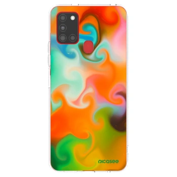Picasee átlátszó szilikon tok az alábbi mobiltelefonokra Samsung Galaxy A21s - Juice