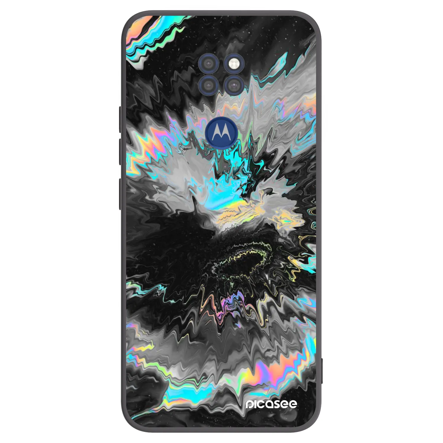 Picasee fekete szilikon tok az alábbi mobiltelefonokra Motorola Moto G9 Play - Magnetic