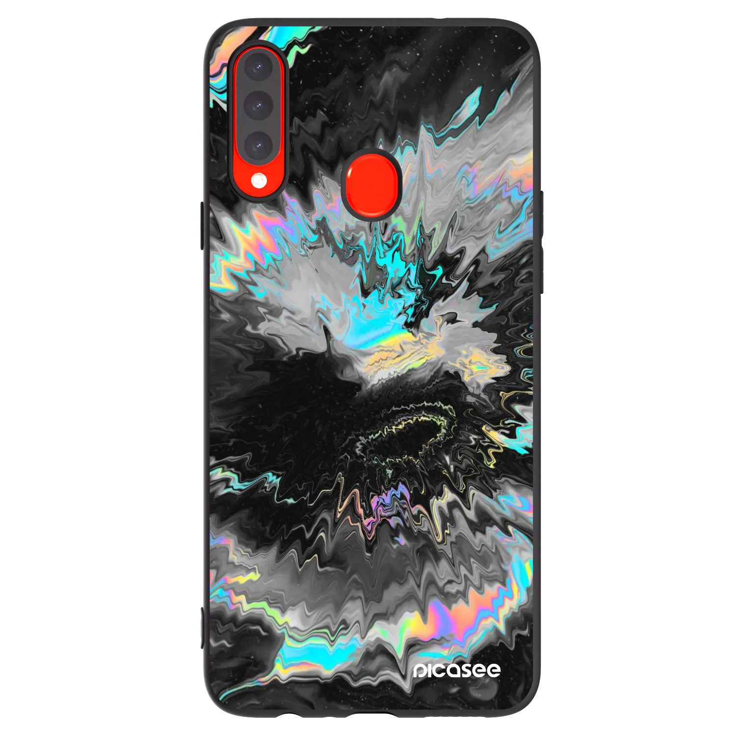 Picasee fekete szilikon tok az alábbi mobiltelefonokra Samsung Galaxy A20s - Magnetic