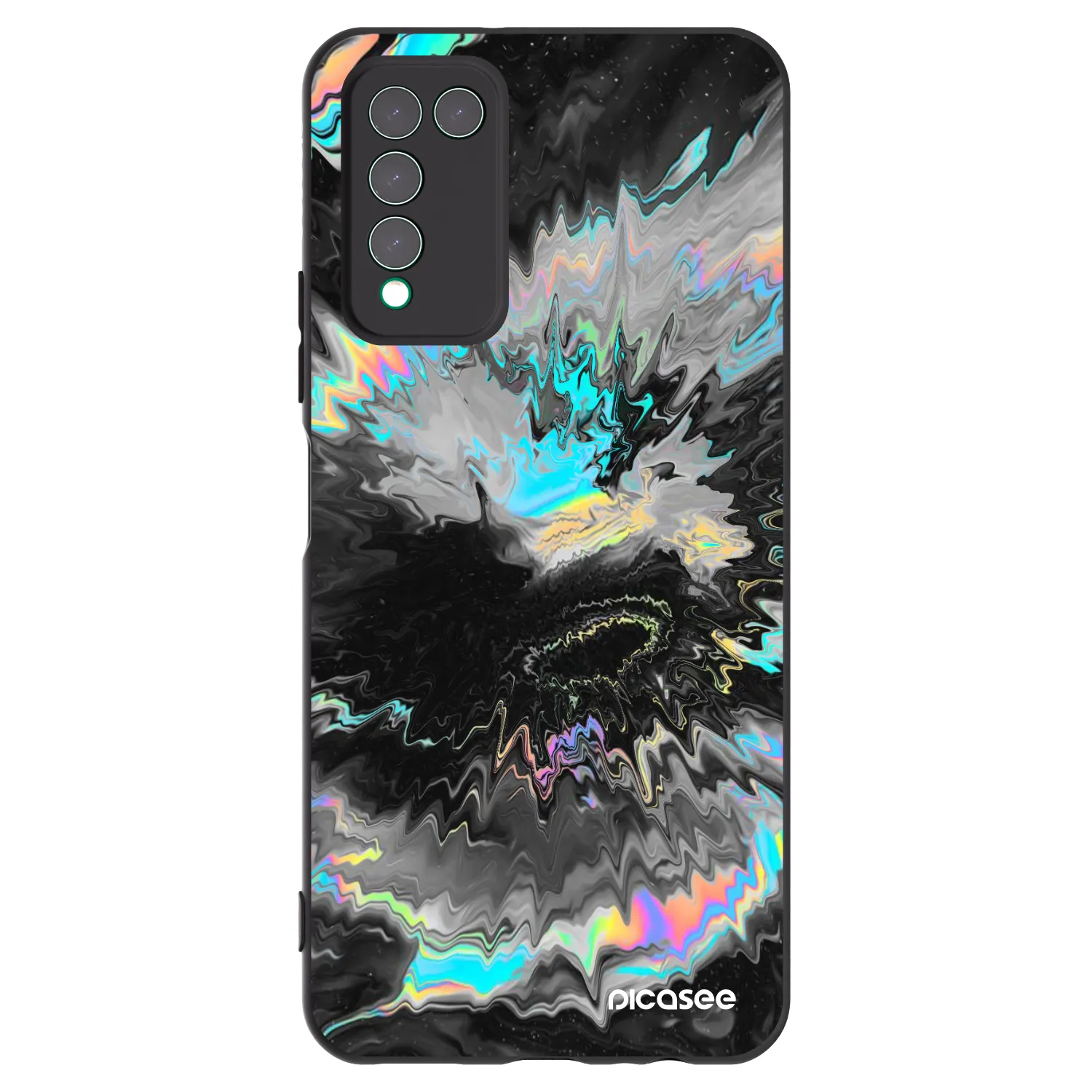 Picasee fekete szilikon tok az alábbi mobiltelefonokra Honor 10X Lite - Magnetic