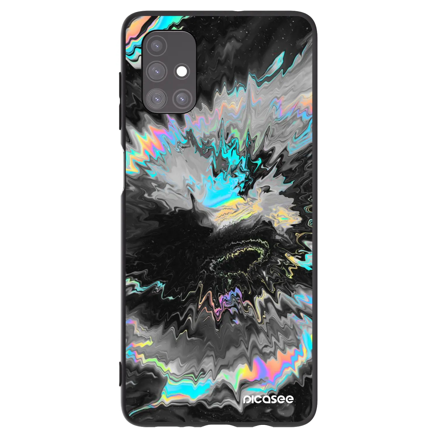 Picasee fekete szilikon tok az alábbi mobiltelefonokra Samsung Galaxy M51 M515F - Magnetic