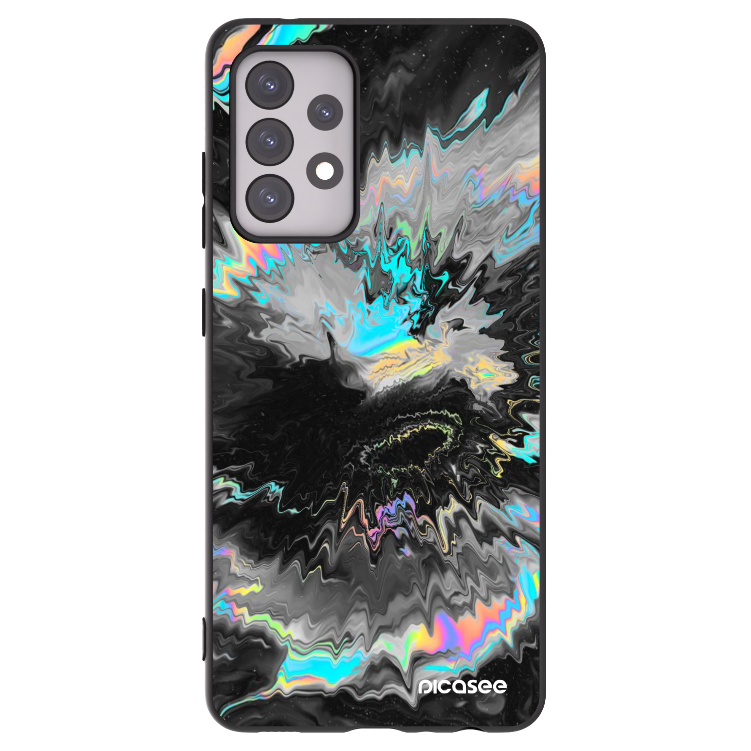 Picasee fekete szilikon tok az alábbi mobiltelefonokra Samsung Galaxy A52 5G A525F - Magnetic