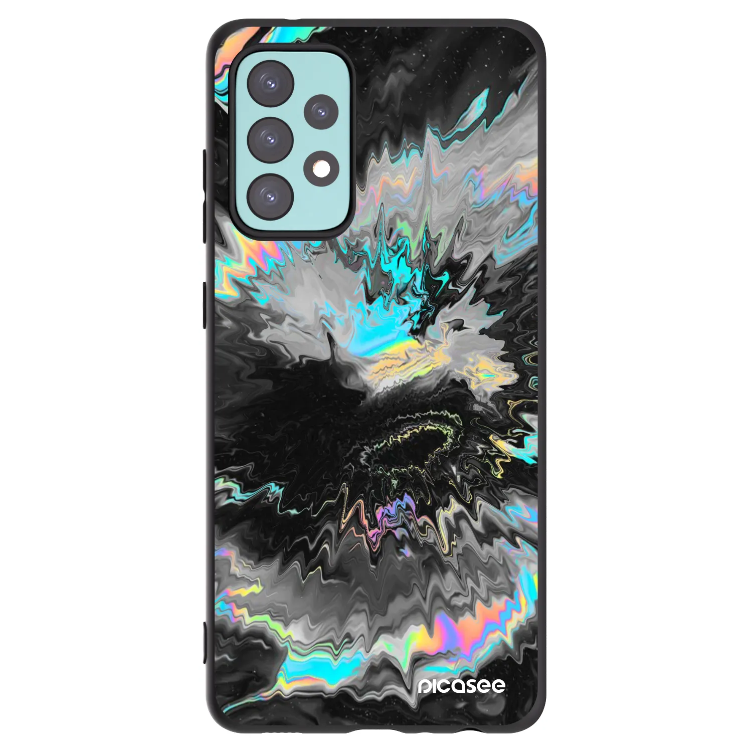 Picasee fekete szilikon tok az alábbi mobiltelefonokra Samsung Galaxy A72 A725F - Magnetic