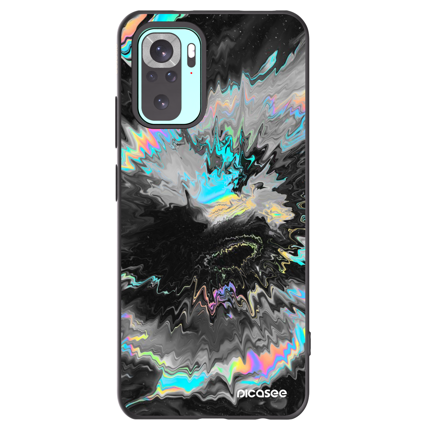 Picasee fekete szilikon tok az alábbi mobiltelefonokra Xiaomi Redmi Note 10 Pro - Magnetic