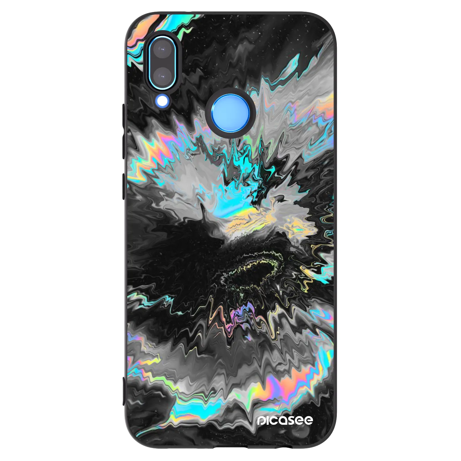 Picasee fekete szilikon tok az alábbi mobiltelefonokra Huawei P20 Lite - Magnetic
