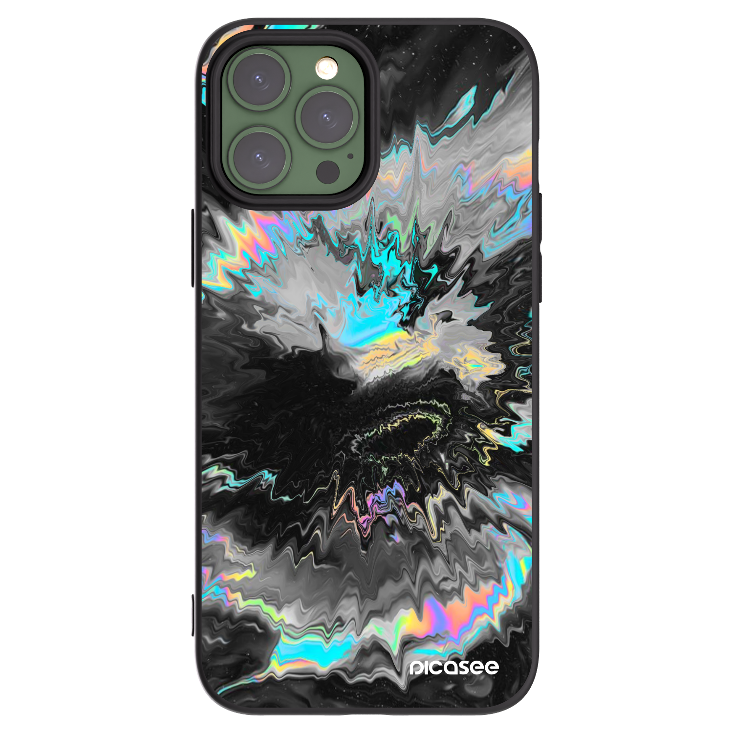 Picasee fekete szilikon tok az alábbi mobiltelefonokra Apple iPhone 13 Pro Max - Magnetic