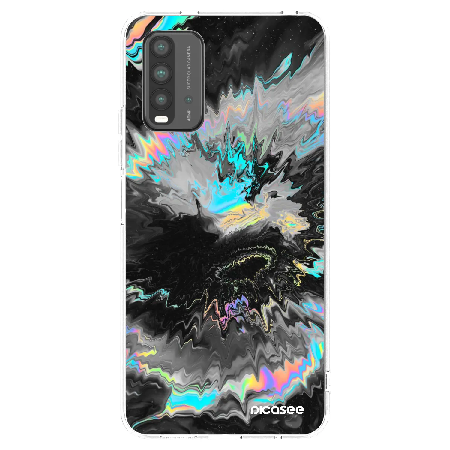 Picasee fekete szilikon tok az alábbi mobiltelefonokra Xiaomi Redmi 9T - Magnetic