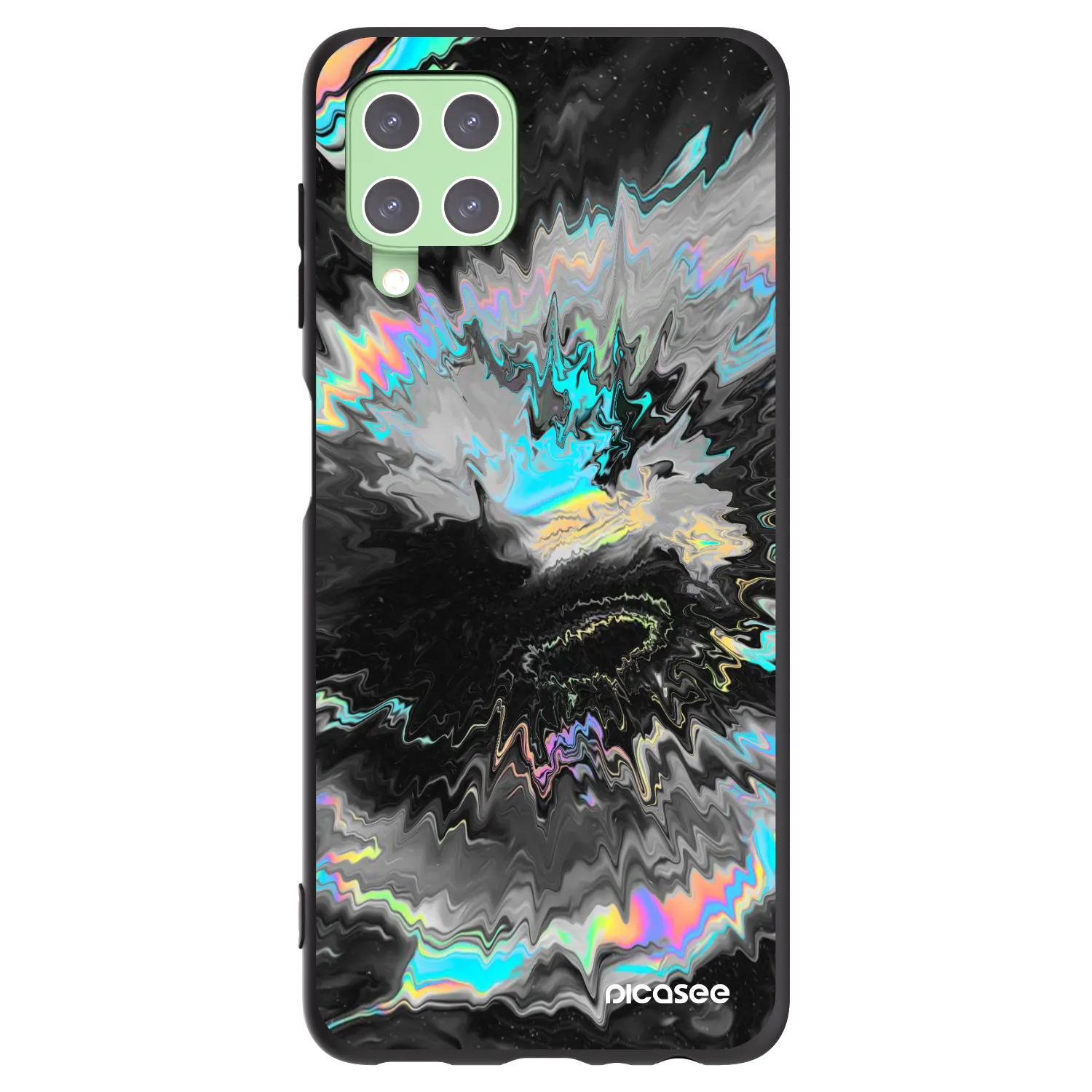Picasee fekete szilikon tok az alábbi mobiltelefonokra Samsung Galaxy A22 A225F 4G - Magnetic