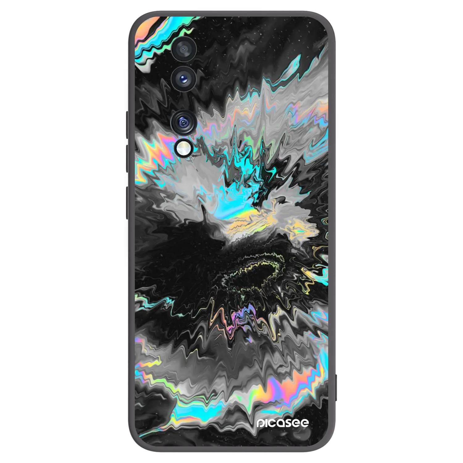 Picasee fekete szilikon tok az alábbi mobiltelefonokra Honor 70 - Magnetic