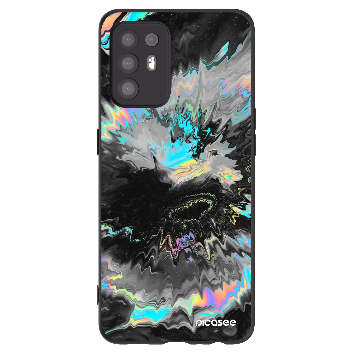 Picasee fekete szilikon tok az alábbi mobiltelefonokra OPPO A94 5G - Magnetic