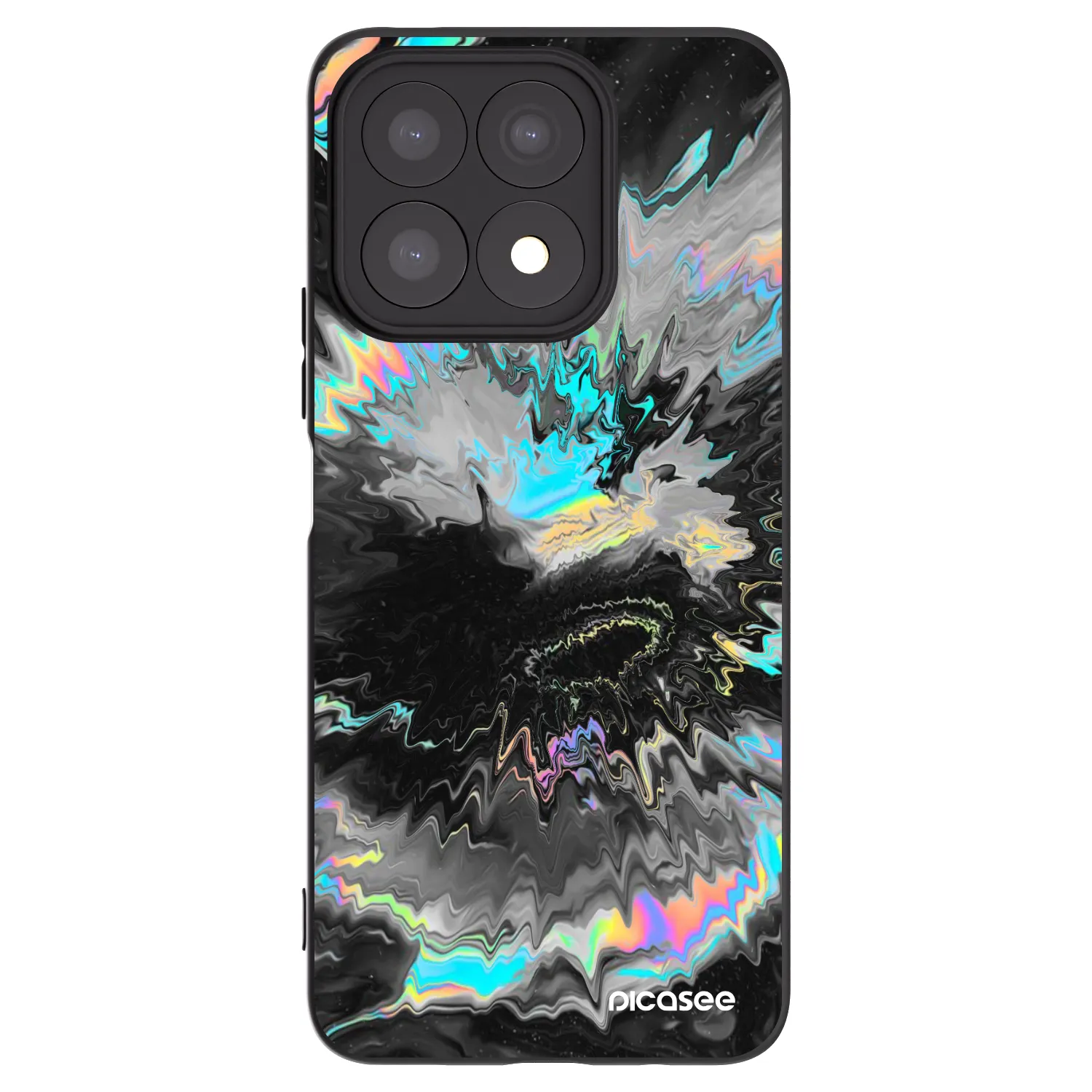 Picasee fekete szilikon tok az alábbi mobiltelefonokra Honor X8a - Magnetic