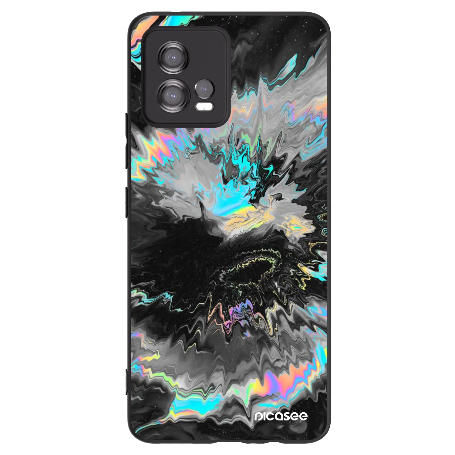 Picasee fekete szilikon tok az alábbi mobiltelefonokra Motorola Moto G72 - Magnetic