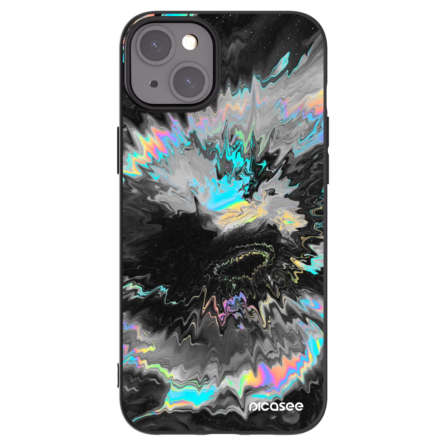 Picasee fekete szilikon tok az alábbi mobiltelefonokra Apple iPhone 15 Plus - Magnetic