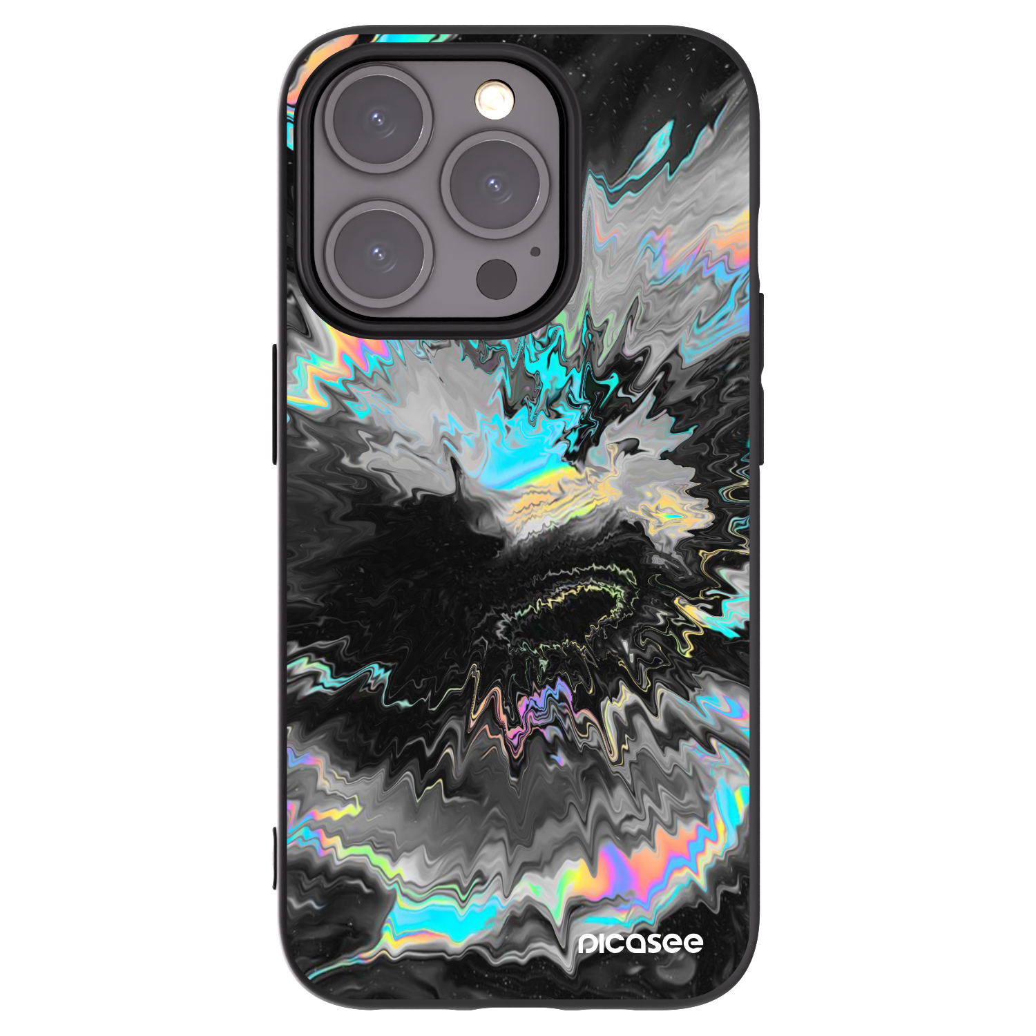 Picasee fekete szilikon tok az alábbi mobiltelefonokra Apple iPhone 15 Pro - Magnetic