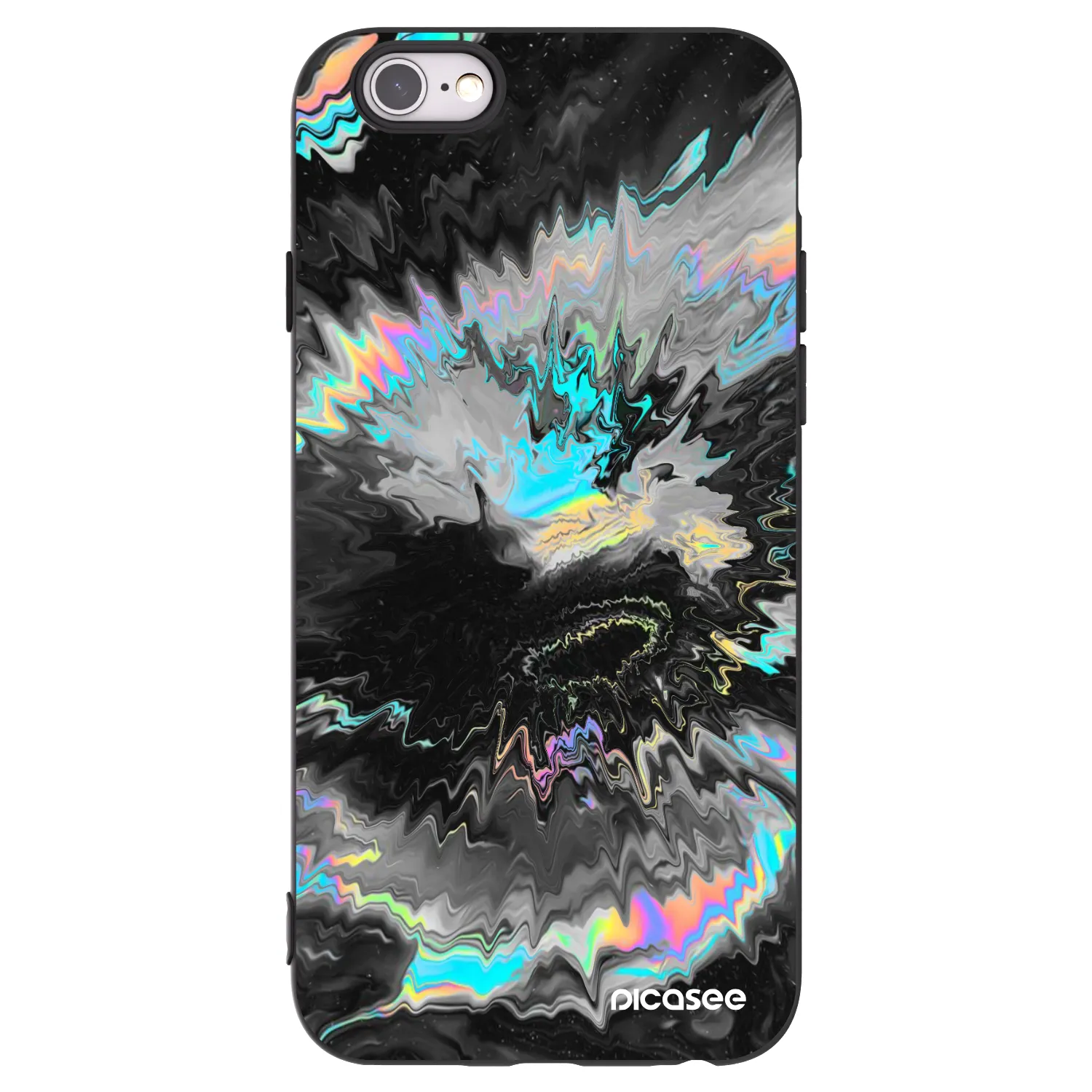 Picasee fekete szilikon tok az alábbi mobiltelefonokra Apple iPhone 6/6S - Magnetic