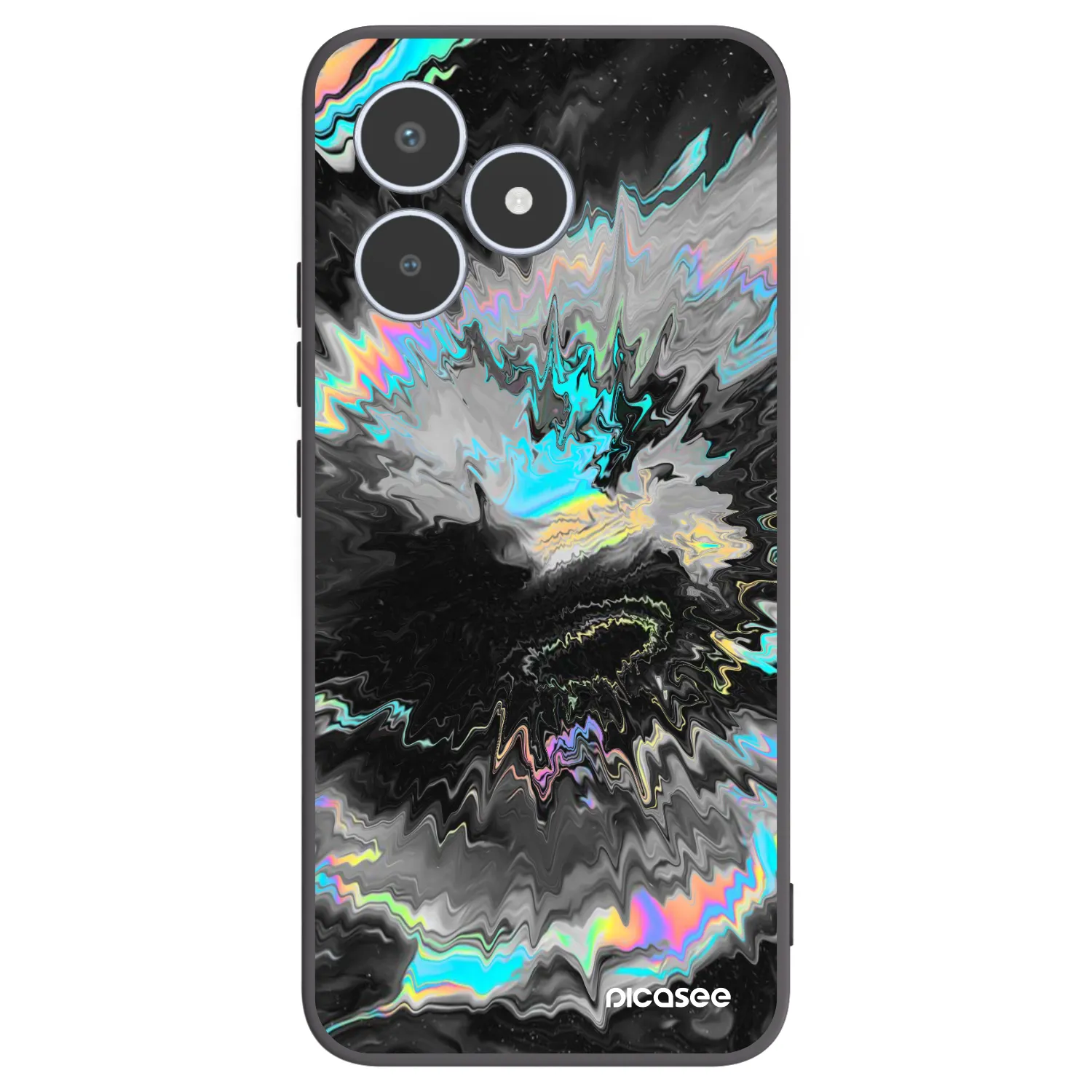 Picasee fekete szilikon tok az alábbi mobiltelefonokra Realme C53 - Magnetic