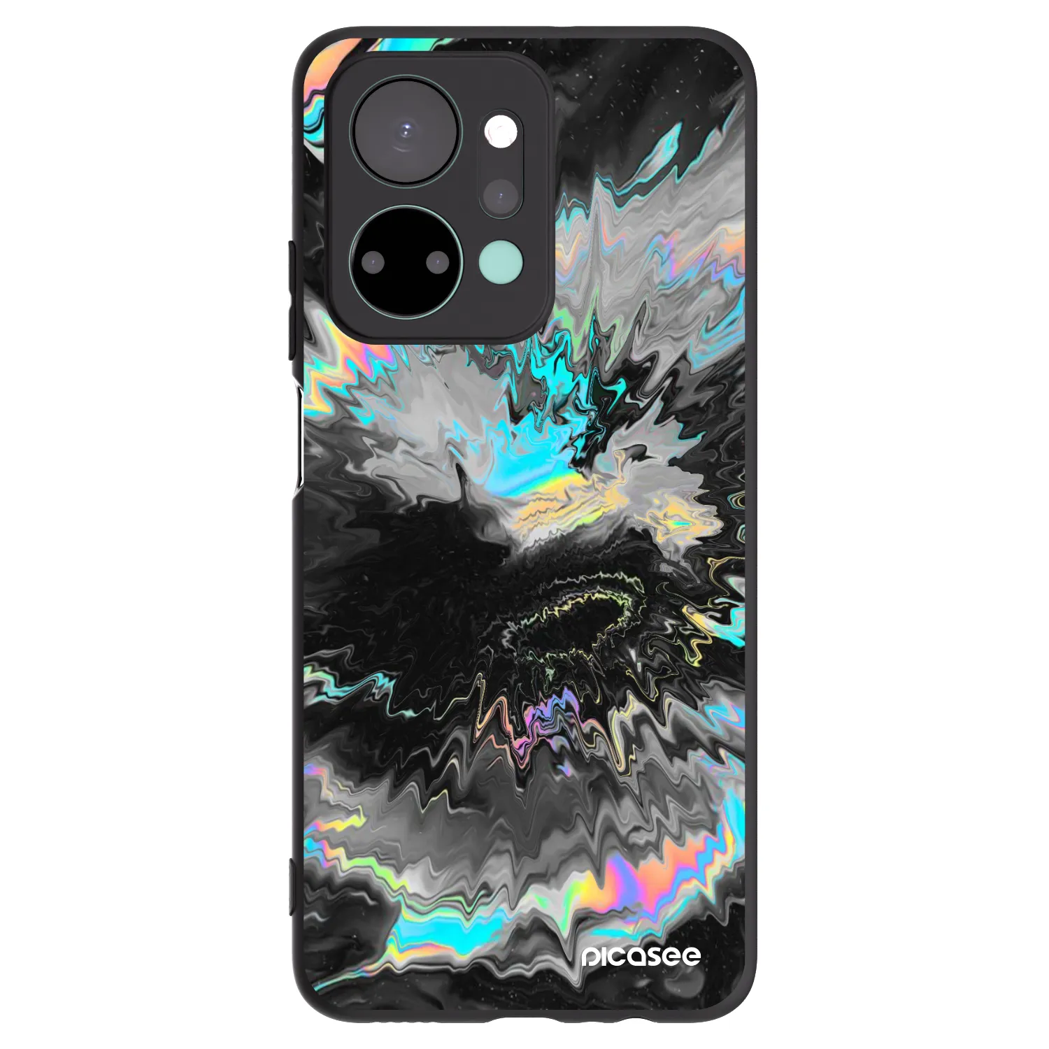 Picasee fekete szilikon tok az alábbi mobiltelefonokra Honor X7a - Magnetic